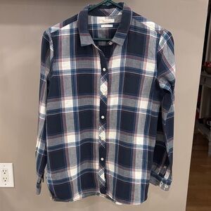 Barbour Coastal Collection “Tellin” Shirt in Deep Sea Check Size 2 | MSRP $109